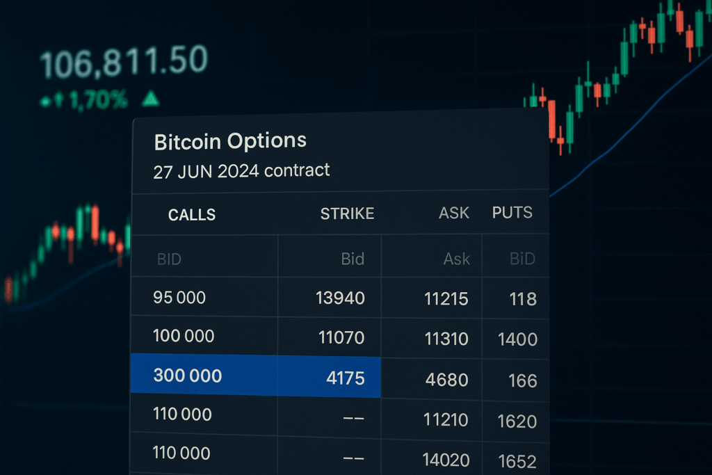 ¿Bitcoin a 300.000 en junio? Así apuesta el mercado de opciones